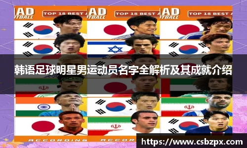 韩语足球明星男运动员名字全解析及其成就介绍